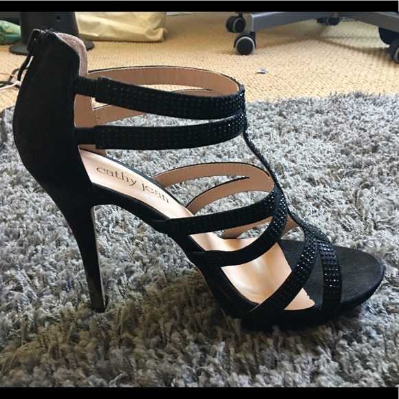 Cathy Jean Black Stiletto Heels size 10 - Picture 4 of 6